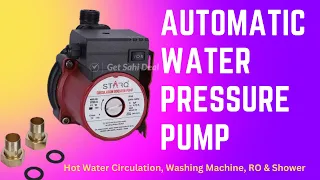 Starq ST165-9 - The Ultimate Water Pressure Pump for Hot Water, Washing Machine, RO & Shower