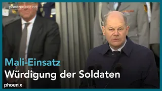 Abschlussappell zur Würdigung des Mali-Einsatzes u.a. mit Rede von Bundeskanzler Scholz