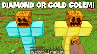 HOW to SPAWN DIAMOND TALLEST or GOLD TALLEST GOLEM in Minecraft ?? BIGGEST TALLEST GOLEM