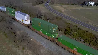 Drone Video: Norfolk Southern Intermodal Freight Train by Rick Charles (Polaris Aerial Media)