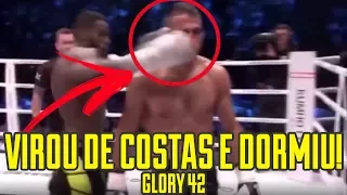 LUTADOR DEU AS COSTAS E FOI NOCAUTEADO! #GLORY42