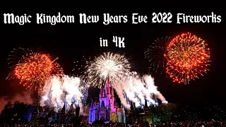 Magic Kingdom New Years Eve Fireworks 2022 - Fantasy in the Sky Full Show in 4K | Walt Disney World