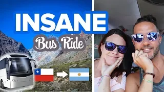 Breathtaking 9 hour Bus Ride from Chile to Argentina 🚎 Santiago to Mendoza by Bus