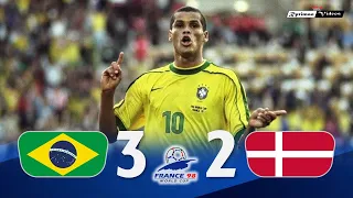 Brasil 3 x 2 Denmark ● 1998 World Cup Extended Goals & Highlights HD