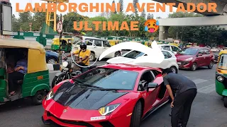 INDIA'S FIRST LAMBORGHINI AVENTADOR S WITH ULTIMAE KIT SPOTTED IN BANGALORE| BRUTAL V12 SOUNDS|