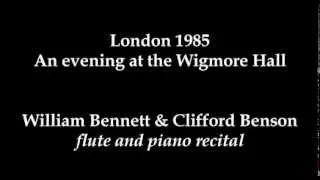 Carl Reinecke: "Undine" Sonata, W. Bennett flute. C. Benson piano