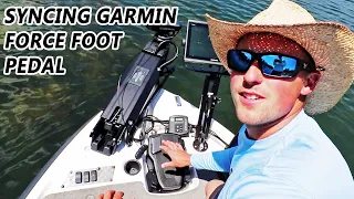 How To SYNC Garmin Force FOOT PEDAL to Trolling Motor! (EASY)