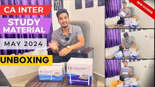 CA Intermediate New Course🔥Study Material Unboxing ICAI | For May 2024 | Both Group | Sachin Yadav