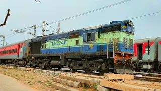 Journey begins CHUGGING & SMOKING ALCO WDM 3A Locomotive | Amazing Trains | Indian Railways