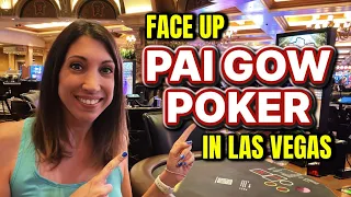 Playing Face Up Pai Gow Progressive Poker in Las Vegas #poker #paigow #vegas