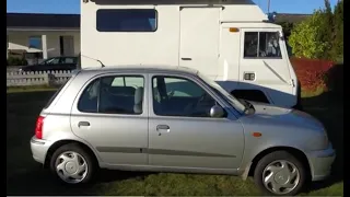 Volvo Laplander Camper, small as a Nissan Micra,  making bed
