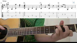 Love Me Do (The Beatles) - Easy Fingerstyle Guitar Playthough Tutorial Lesson With Tabs