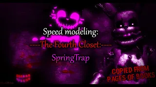 Fnaf modeling | Speed Modeling Novel Springtrap