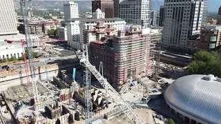 Salt Lake Temple construction update Sept 1, 2022