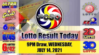 6/55 Lotto Result Today, Wednesday, July 14, 2021 | Jackpot Prize Reaches up to Php 46,675,625.60