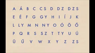 Hungarian Alphabet How To Prononce  - Magyar ABC - Alfabeto Ungherese - L'Alphabet Hongrois