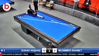 BURAK HAŞHAŞ vs MUAMMER RAHMET | 3 Cushion Billiards WORLD CUP QUALIFICATION 2022 ANKARA FİNAL 당구