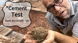 What cement mix Semi-Dry vs. Wet Mix Comparison 🔍" #cement #cementtest #whichisbest