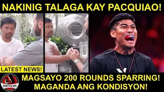 Pacquiao BINIGYAN ng Payo ang TUMALO kay Mikey Garcia! | Magsayo 200 Rounds sa SPARRING!