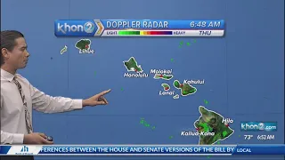 Moderate to breezy trade winds return