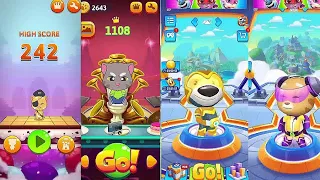 Talking Tom Hero Dash vs Talking Tom Cake Jump vs Talking Tom Farts Gameplay Android ios