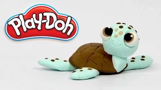 Play Doh Sea Turtle Smile Funny 3D Figurine Creations 2016