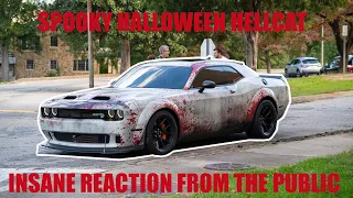 SPOOKY HELLCAT TERRORIZES THE PUBLIC ON HALLOWEEN! THE REACTION WAS😬