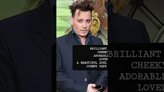 JOHNNY DEPP ♡ A BRILLIANT IMPERSONATION OF PRESIDENT  TRUMP.