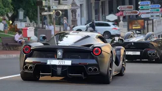 Best SUPERCARS Monaco - LaFerrari x2, Monza SP2 x3, SF90, Enzo, 488 Pista, 812 SF, 458 Spéciale x2