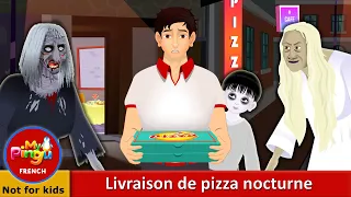 Livraison de pizza nocturne | Midnight Pizza Delivery in French I My Pingu French