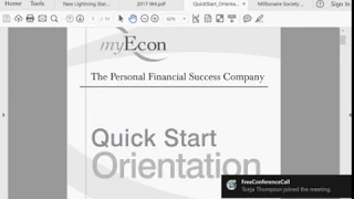 Quickstart Orientation (Lightning Start myEcon Training)