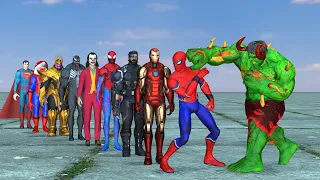 Superheroes Spiderman vs Hot Shark Spider-man vs Cool Shark Spider-man Hulk vs Venom 3 | Melo Films