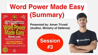 (Session-3) Summary of Word Power Made Easy Norman Lewis | SSC CGL | CHSL | MTS | NDA | CDS | IBPS