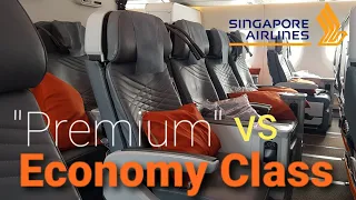 Singapore Airlines Premium Economy vs Economy Class | SQ Airbus A350