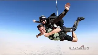 Tandem jump at Skydive Dubai Desert Campus - Vitalii Gordiienko