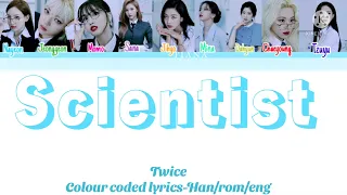 Twice (트와이스) Scientist Colour coded lyrics-Han/rom/eng