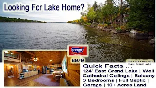 Homes On A Lake In Maine | 295 Dark Cove East Grand Lake MOOERS REALTY #8979