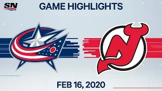 NHL Highlights | Blue Jackets vs Devils – Feb. 16, 2020