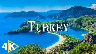 FLYING OVER TURKEY (4K UHD) - Calming Music Along With Beautiful Nature Videos - 4K Video Ultra HD