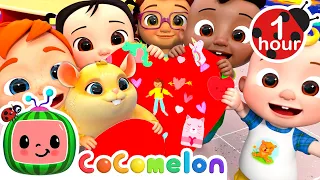 Valentine's Day for Jellybean the Hamster | 1 Hour of CoComelon Nursery Rhymes