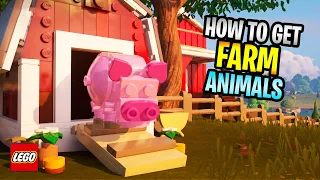 How To Tame And Recruit Animals In Lego Fortnite 🐷Farm Friends Update Details