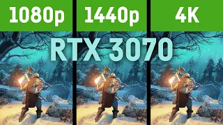 RTX 3070 // 1080p vs. WQHD vs. 4k // in 12 Games