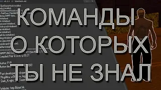 КОНСОЛЬНЫЕ КОМАНДЫ SAMPFUNCS О КОТОРЫХ ТЫ НЕ ЗНАЛ