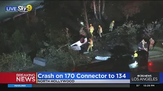 1 killed in multi-vehicle crash on 170, 134 Freeway connector