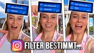 INSTAGRAM FILTER bestimmen 24 STUNDEN unser LEBEN! 🚝😍 |CARAMELLA