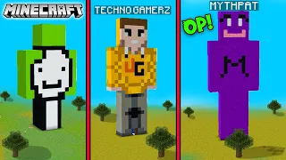 SHINCHAN made @TechnoGamerzOfficial STATUE in MINECRAFT @Mythpat