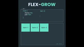 Learn Flexbox flex-grow in 19 seconds