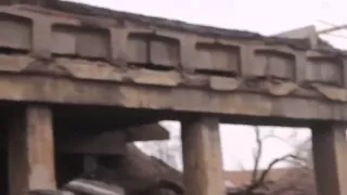 Донецкая обл  Горловка  Взорванный Ополчением мост