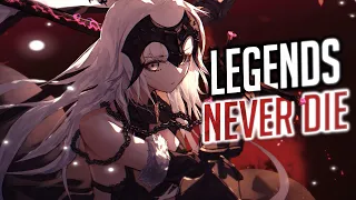 Nightcore - Legends Never Die (Rock Version) (Lyrics)