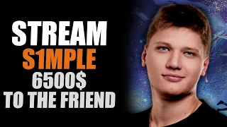 S1MPLE GIFT DRAGON LORE TO FRIEND | S1MPLE STREAM CSGO FACEIT FPL